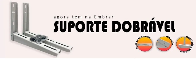 Suporte para ar-condicionado dobrável